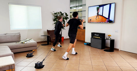 HupSix at-home cardio workout in living room