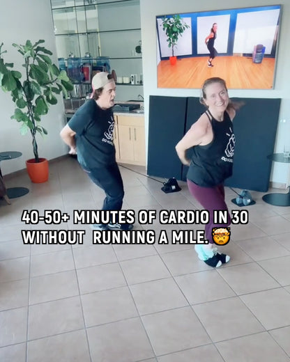 HupSix Cardio Training System. Log 40-50+ minutes of cardio in 30 without running a mile. Portable, compact, Made in USA.